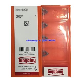 Original Tungaloy 11IR15ISO-B AH725 Carbide Insert | Stainless Steel & More (10 PCS)