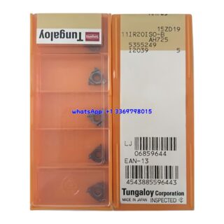 Original Tungaloy 11IR20ISO-B AH725 Carbide Insert | Stainless Steel & More (10 PCS)