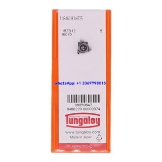 Original Tungaloy 11IRA60-B-AH725 AH725 Carbide Insert | Stainless Steel & More (10 PCS)