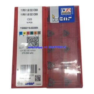 Original Iscar 11IRM IC908 Carbide Turning Insert | Heat-Resistant Alloys (10 PCS) 1.50 ISO 11IRM 1.50 ISO IC908