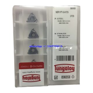 Original Tungaloy 16ER11PT-B AH725 Carbide Insert | Stainless Steel & More (10 PCS)
