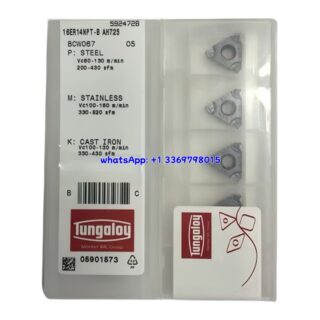 Original Tungaloy 16ER14NPT-B AH725 Carbide Insert | Stainless Steel & More (10 PCS)