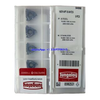 Original Tungaloy 16ER14PT-B AH725 Carbide Insert | Stainless Steel & More (10 PCS)
