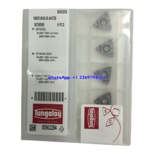 Original Tungaloy 16ER14UN-B AH725 Carbide Insert | Stainless Steel & More (10 PCS)