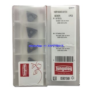 Original Tungaloy 16ER18UN-B AH725 Carbide Insert | Stainless Steel & More (10 PCS)
