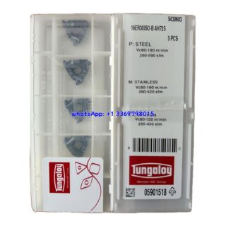 Original Tungaloy 16ER30ISO-B AH725 Carbide Insert | Stainless Steel & More (10 PCS)