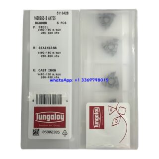 Original Tungaloy 16ERG55-B AH725 Carbide Insert | Stainless Steel & More (10 PCS)