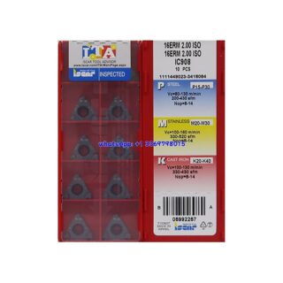 Original Iscar 16ERM IC908 Carbide Turning Insert | Heat-Resistant Alloys (10 PCS) 2.00 ISO 16ERM 2.00 ISO IC908