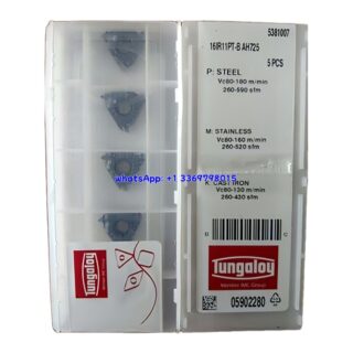 Original Tungaloy 16IR11PT-B AH725 Carbide Insert | Stainless Steel & More (10 PCS)