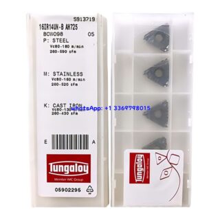 Original Tungaloy 16IR14UN-B AH725 Carbide Insert | Stainless Steel & More (10 PCS)