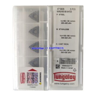 Original Tungaloy 16IR20ISO-B AH725 Carbide Insert | Stainless Steel & More (10 PCS)