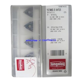 Original Tungaloy 16IRA60 AH725 Carbide Insert | Stainless Steel & More (10 PCS)