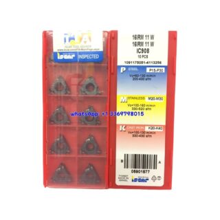 Original Iscar 16IRM11W IC908 Carbide Turning Insert | Heat-Resistant Alloys (10 PCS)
