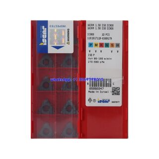 Original Iscar 16IRM IC908 Carbide Turning Insert | Heat-Resistant Alloys (10 PCS) 1.50 ISO 16IRM 1.50 ISO IC908