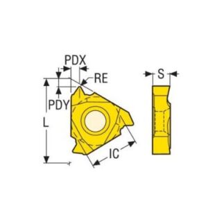 Original Seco 16ER20UN-A CP500 Carbide Insert