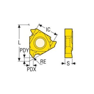 Original Seco 16NR2.0ISO-A CP500 Carbide Insert