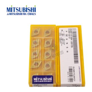 Original Mitsubishi DCMT11T302 US735 Carbide Turning Insert - Diamond 55° | Steel, Stainless Steel (10 PCS)