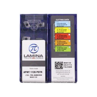 Original Lamina APMT1135PDTR Carbide Insert - Parallelogram 85° (10 PCS) LT30 APMT1135PDTR LT30