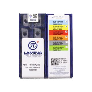 Original Lamina APMT1604PDTR Carbide Insert - Parallelogram 85° (10 PCS) LT30 APMT1604PDTR LT30