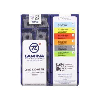 Original Lamina CNMG120408-NN Carbide Insert - Diamond 80° (10 PCS) LT10 CNMG120408-NN LT10
