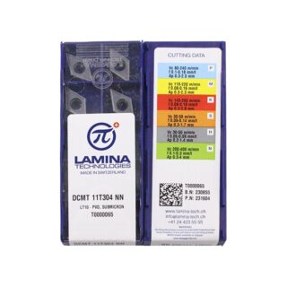 Original Lamina DCMT11T304-NN Carbide Insert - Diamond 55° (10 PCS) LT10 DCMT11T304-NN LT10