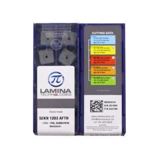 Original Lamina SEKN1203AFTN Carbide Insert - Square (10 PCS) LT30 SEKN1203AFTN LT30