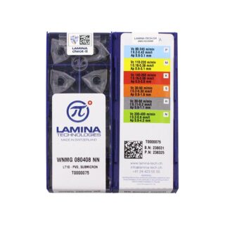 Original Lamina WNMG080408-NN Carbide Insert - Trigon 80° (10 PCS) LT10 WNMG080408-NN LT10