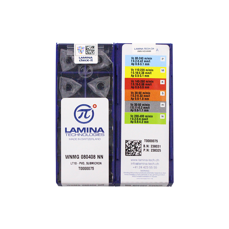 CNC WNMG080408-NN Carbide Insert - Trigon 80° | Steel & More (10 PCS)