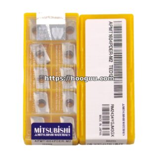 Original Mitsubishi APMT1604PDER-M2 TED128 Carbide Milling Insert - Parallelogram 85° (10 PCS)