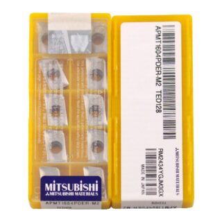 Original Mitsubishi APMT1604PDER-M2 TED128 Carbide Milling Insert - Parallelogram 85° | Steel & More (10 PCS)