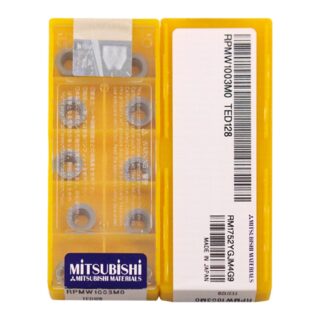 Original Mitsubishi RPMW1003MO TED128 Carbide Milling Insert - Round | Steel & More (10 PCS)