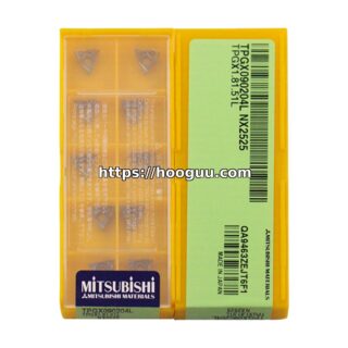 Original Mitsubishi TPGX090204L NX2525 Carbide Turning Insert - Triangle | Steel & More (10 PCS)