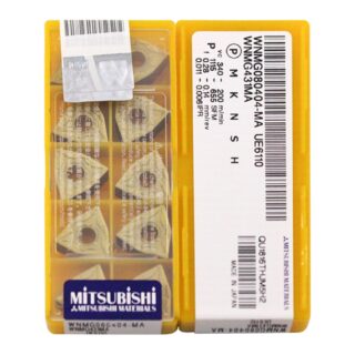 Original Mitsubishi WNMG080404-MA UE6110 Carbide Turning Insert - Trigon 80° | Steel & More (10 PCS)