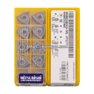 Original Mitsubishi WNMG080404-MS VP15TF Carbide Turning Insert - Trigon 80° | Steel & More (10 PCS)