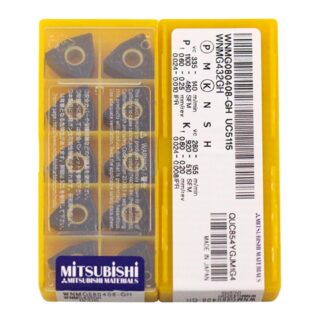 Original Mitsubishi WNMG080408-GH UC5115 Carbide Turning Insert - Trigon 80° | Steel, Cast Iron, Carbon Steel (10 PCS)