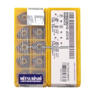 Original Mitsubishi WNMG080412 UC5115 Carbide Turning Insert - Trigon 80° | Cast Iron (10 PCS)