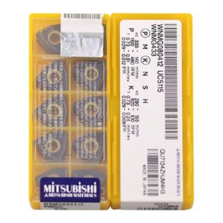 Original Mitsubishi WNMG080412 UC5115 Carbide Turning Insert - Trigon 80° | Steel & More (10 PCS)