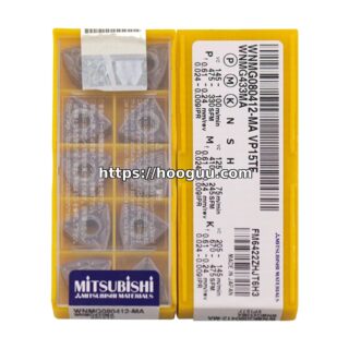 Original Mitsubishi WNMG080412-MA VP15TF Carbide Turning Insert - Trigon 80° | Steel & More (10 PCS)