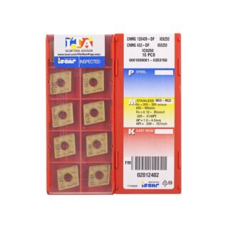 Original Iscar CNMG120408-DF IC9250 Carbide Turning Insert - Diamond 80° (10 PCS)