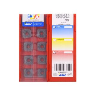 Original Iscar SEMT12T3AFTN-76 IC908 Carbide Milling Insert - Square | Heat-Resistant Alloys (10 PCS)
