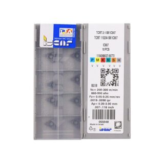 Original Iscar TCMT110204-SM IC907 Carbide Turning Insert - Triangle | Stainless Steel & More (10 PCS)