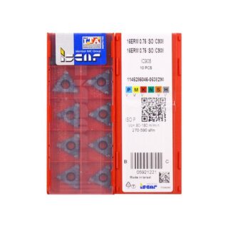 Original Iscar 16ERM0.75ISO IC908 Carbide Insert | Heat-Resistant Alloys (10 PCS)