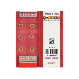Original Duracarb RPMT0802-M-C DP5320 Carbide Milling Insert - Round (10 PCS)