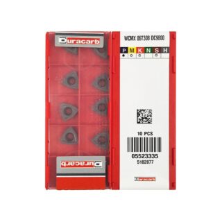 Original Duracarb WCMX06T308 DC9800 Carbide Insert - Trigon 80° (10 PCS)