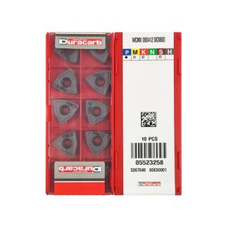 Original Duracarb WCMX080412 DC9800 Carbide Insert - Trigon 80° (10 PCS)