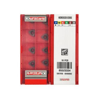 Original Duracarb WCMX050308 DC9800 Carbide Insert - Trigon 80° (10 PCS)