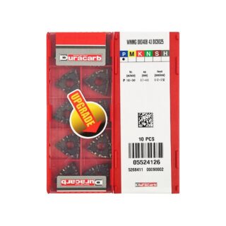 Original Duracarb WNMG080408-43 DC9025 Carbide Turning Insert - Trigon 80° (10 PCS)