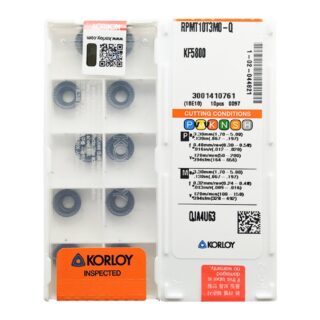 Original Korloy RPMT10T3MO-Q KF5800 Carbide Milling Insert - Round (10 PCS)
