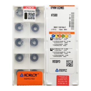 Original Korloy KF5800 KF5800 Carbide Milling Insert - Parallelogram 55° (10 PCS) RPMW1003MOS KF5800