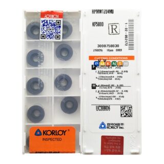 Original Korloy KF5800 KF5800 Carbide Milling Insert - Parallelogram 55° (10 PCS) RPMW1204MO KF5800